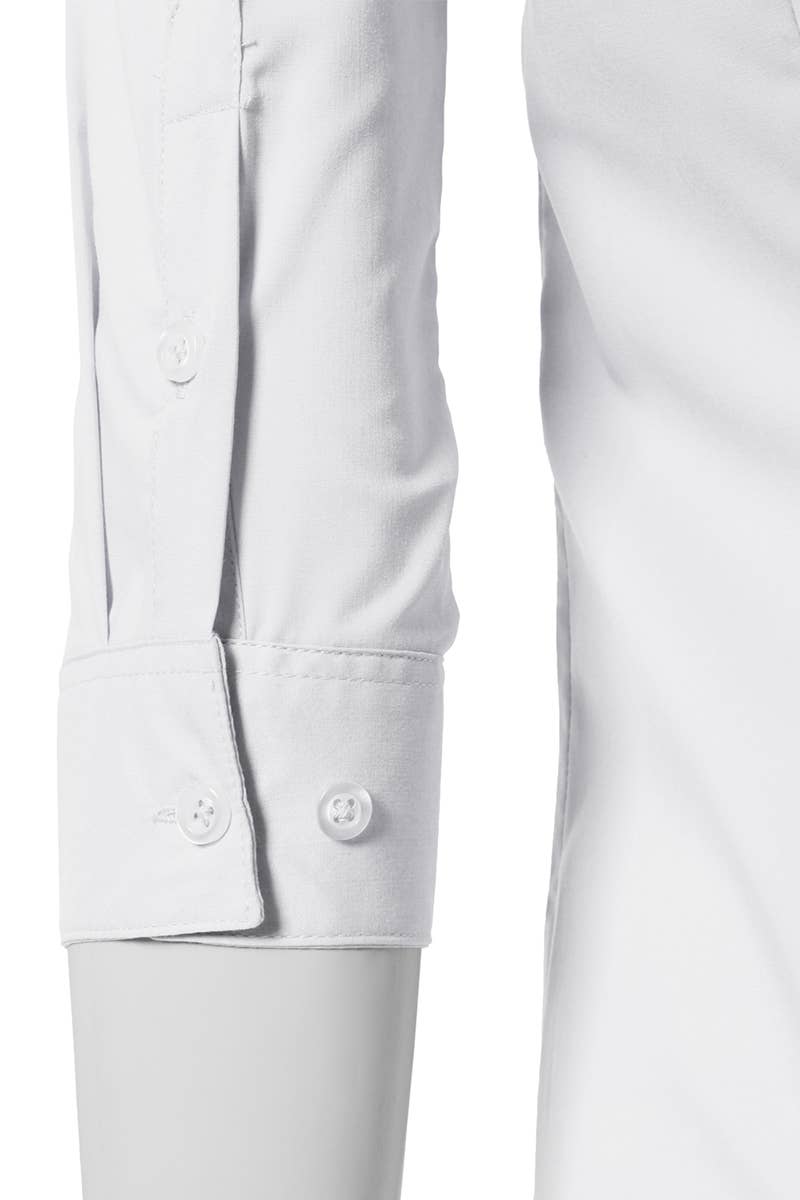 CWTSTS116_Basic Slim Fit Simple 3/4 Sleeve Button Down Shirt