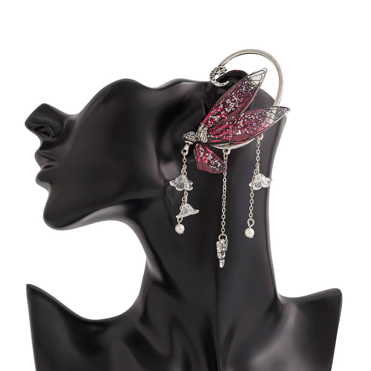 ELF EAR BUTTERFLY OUTLINE NON-PIERCING EARRINGS
