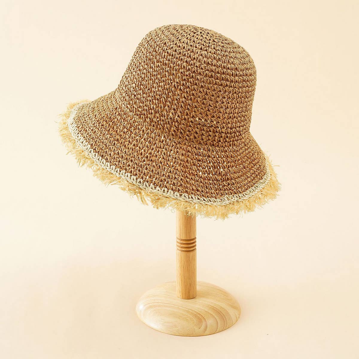 NEW STYLE RAW EDGE SUN BUCKET HAT_CWAH1423