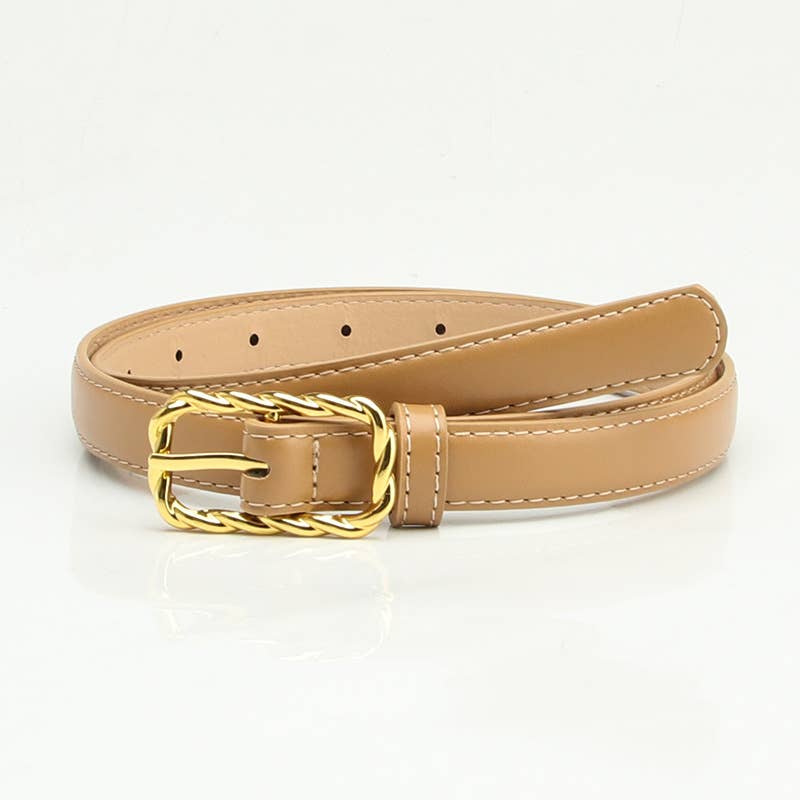 Casual and versatile alloy pin buckle belt