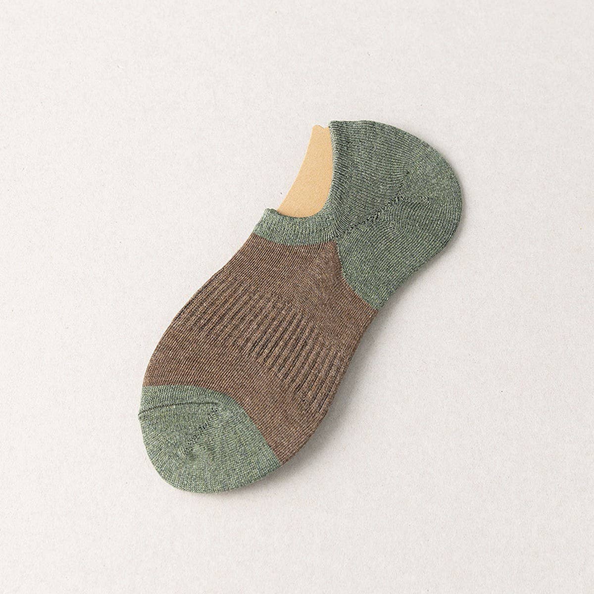 CWMS2453_SUMMER COLOR BLOCK CASUAL RETRO MEN'S SOCKS