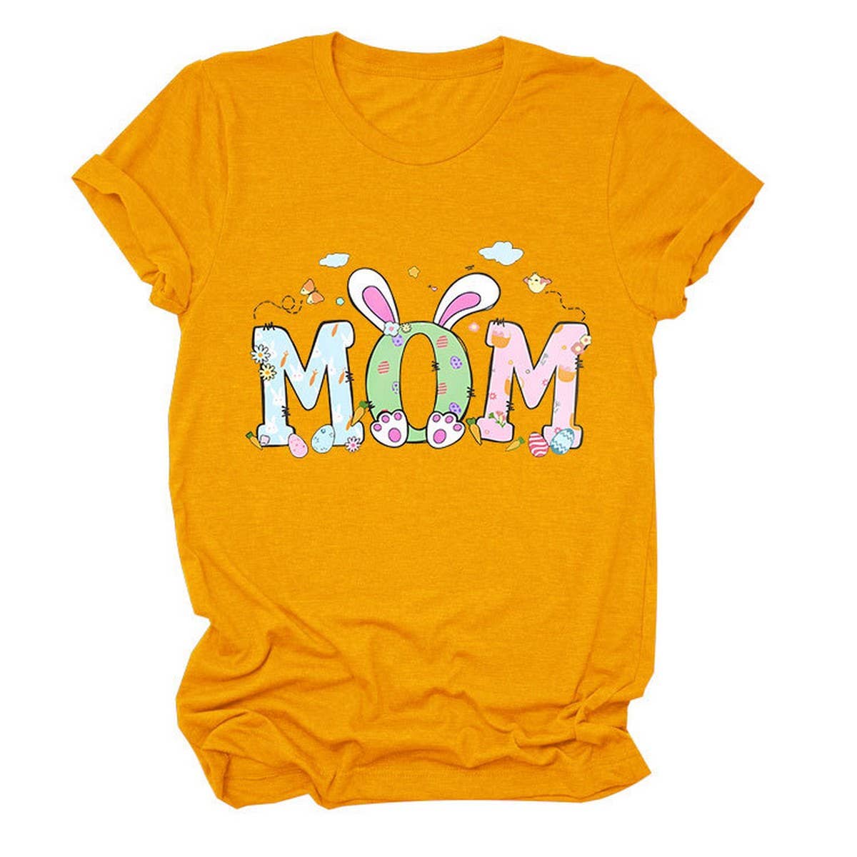 EASTER PERSONALITY FUN PRINTED SHORT SLEEVE TEES_CWTTS0783