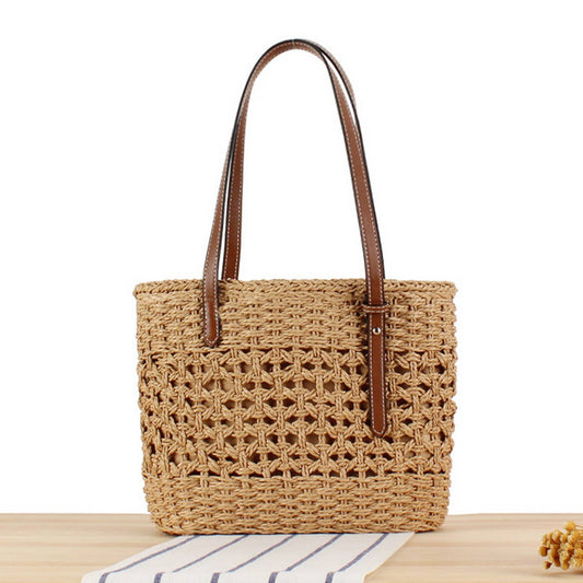 SOLID COLOR VERSATILE TOTE BAG SHOULDER BAG_CWAB2018