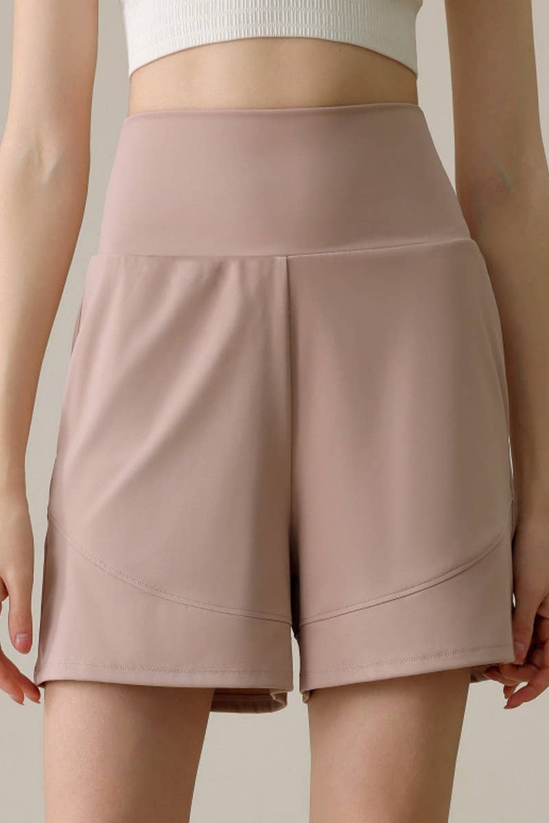 CWBSP0223_HIGH WAISTED YOGA CASUAL SPORTS SHORTS