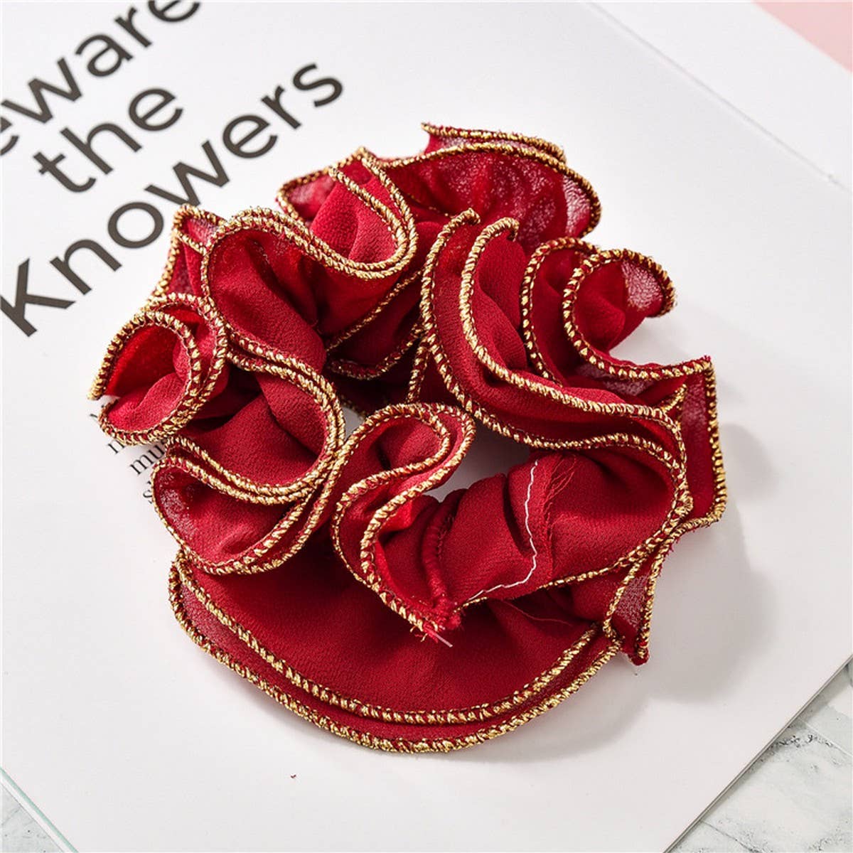 NEW SWEET BEADED LARGE INTESTINE HAIR TIE_CWAHA2423