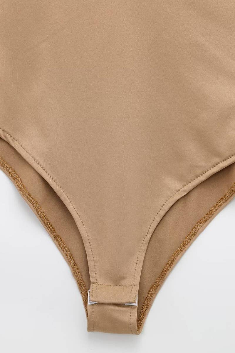 CWSJS1542_FASHIONABLE SATIN LINGERIE BODYSUIT