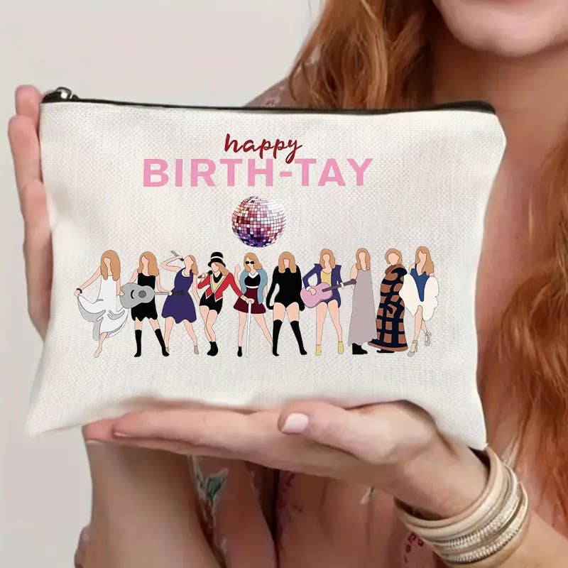 Pop Muse Print Waterproof Makeup Zip Bag_CWAB1778