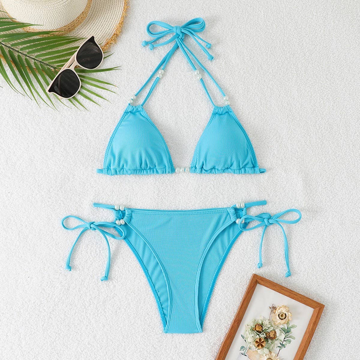 SEXY PEARL BEACH BIKINI TWO-PIECE SWIMSUIT