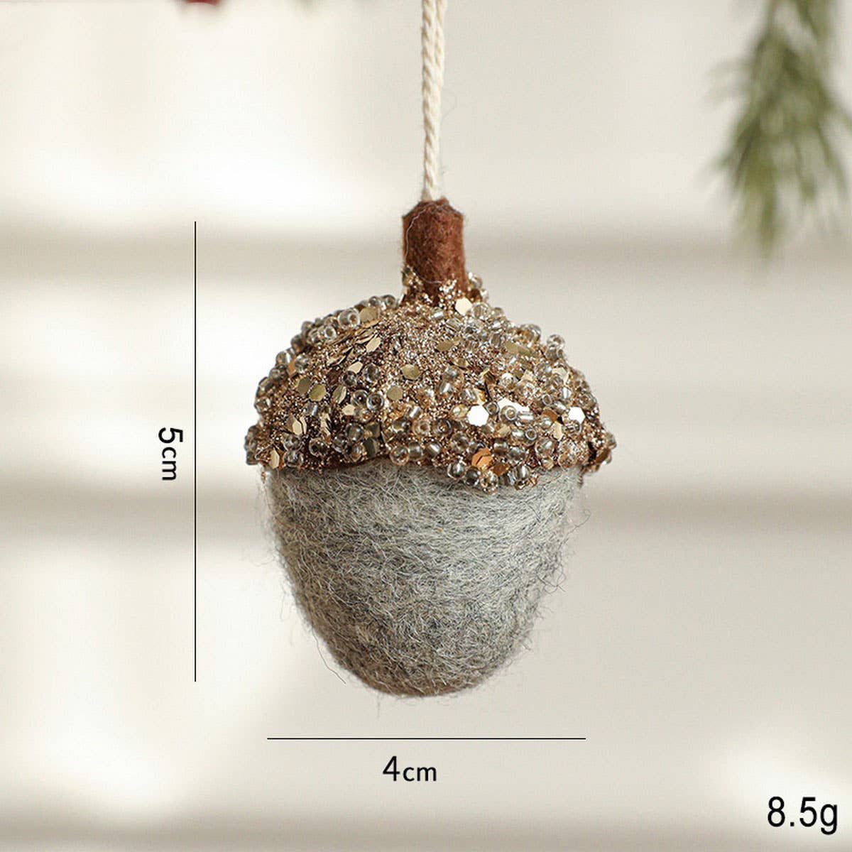Felt Pinecone Acorn Christmas Tree Ornament