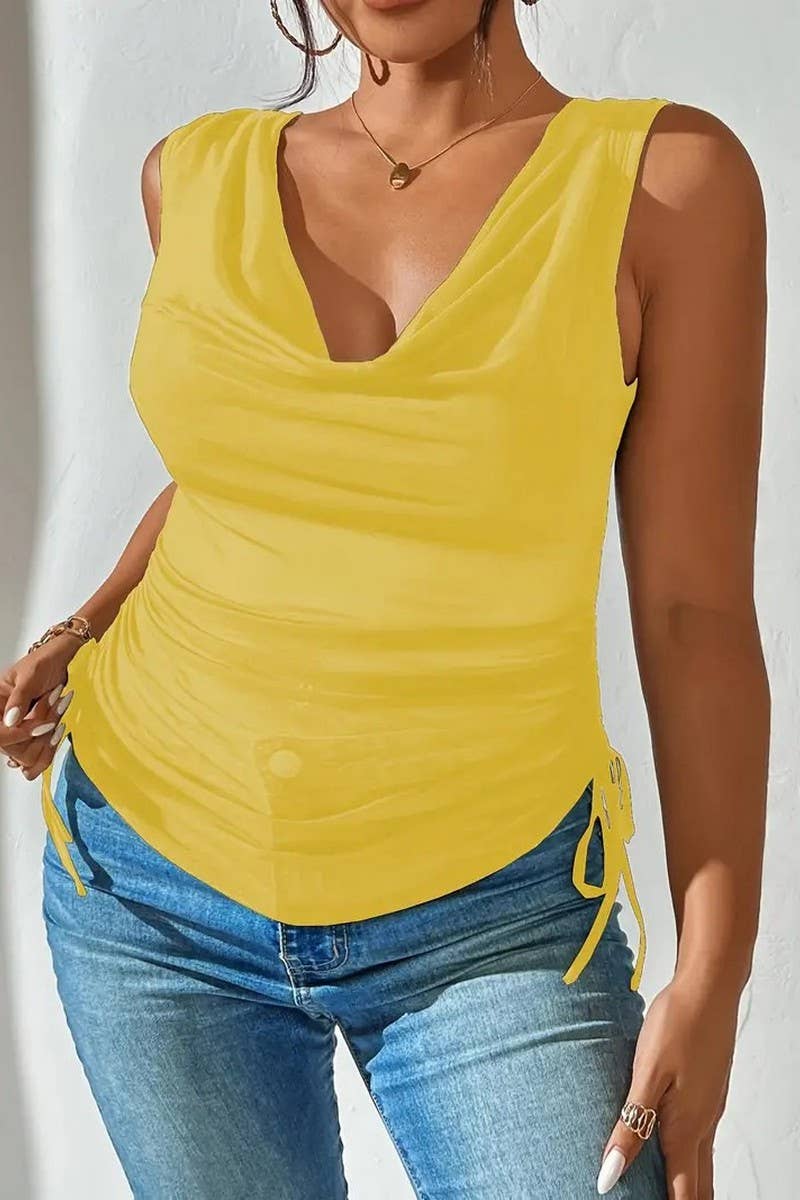 CWTTSL0334_V-NECK PURE SEXY SLEEVELESS VEST