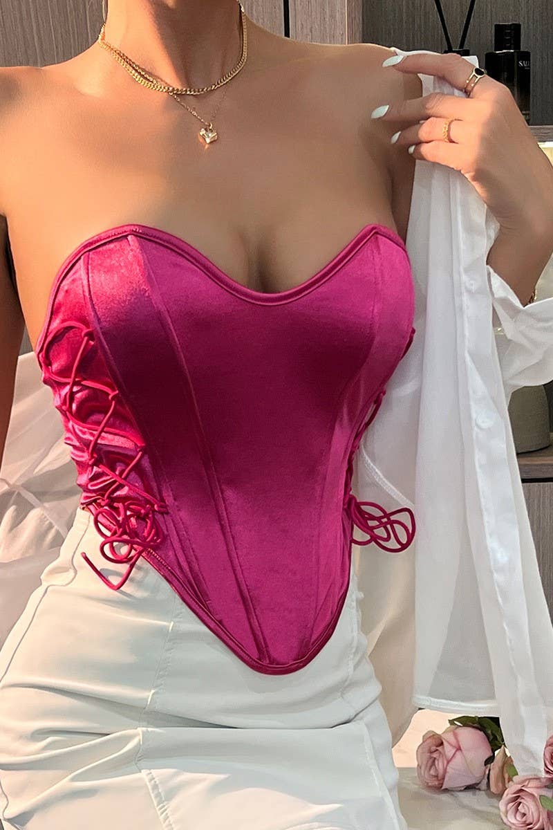 CWTTT0041_CHEST-WRAPPED OPEN BACK HERRINGBONE WAIST VEST