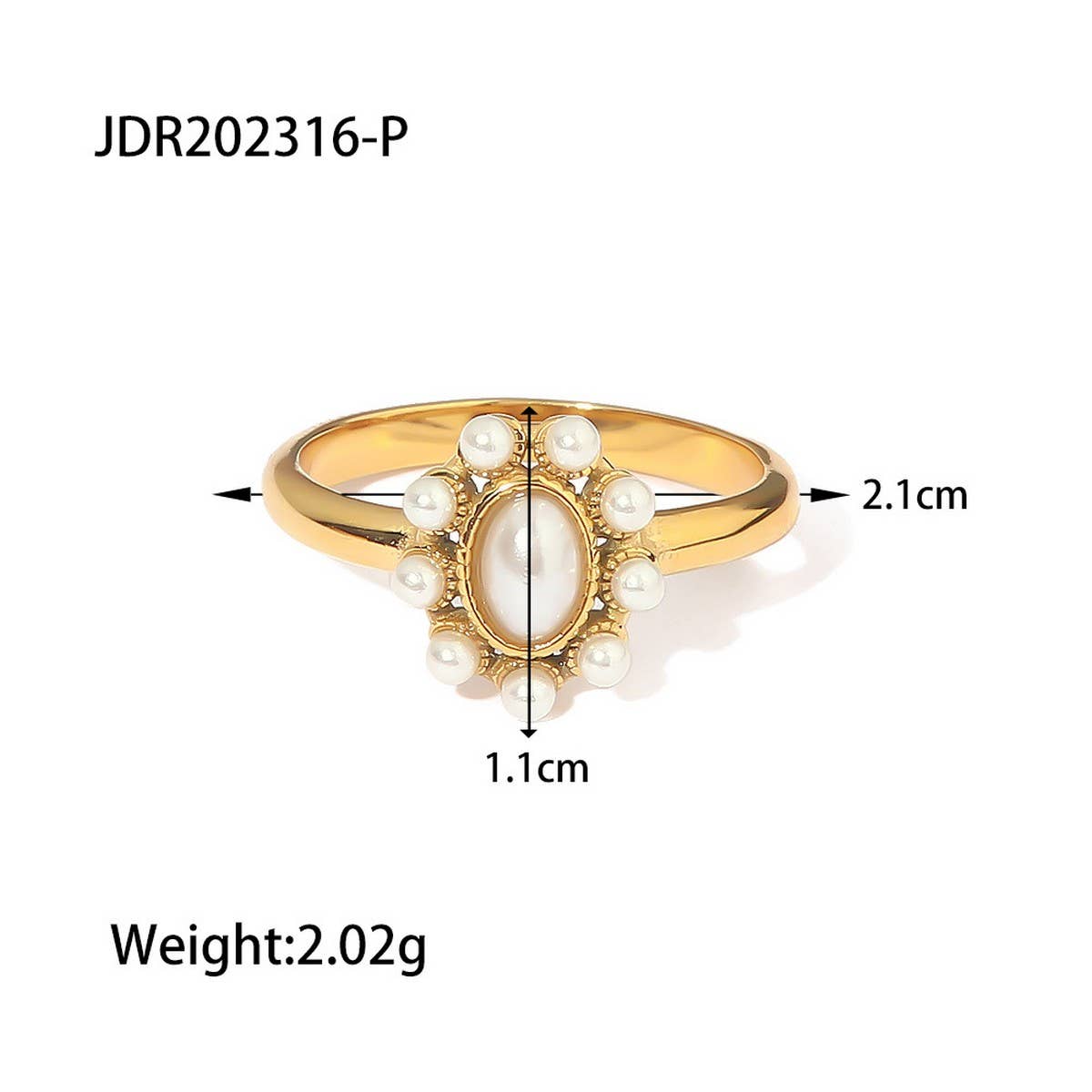 SUNFLOWER VERSATILE STAINLESS STEEL RING