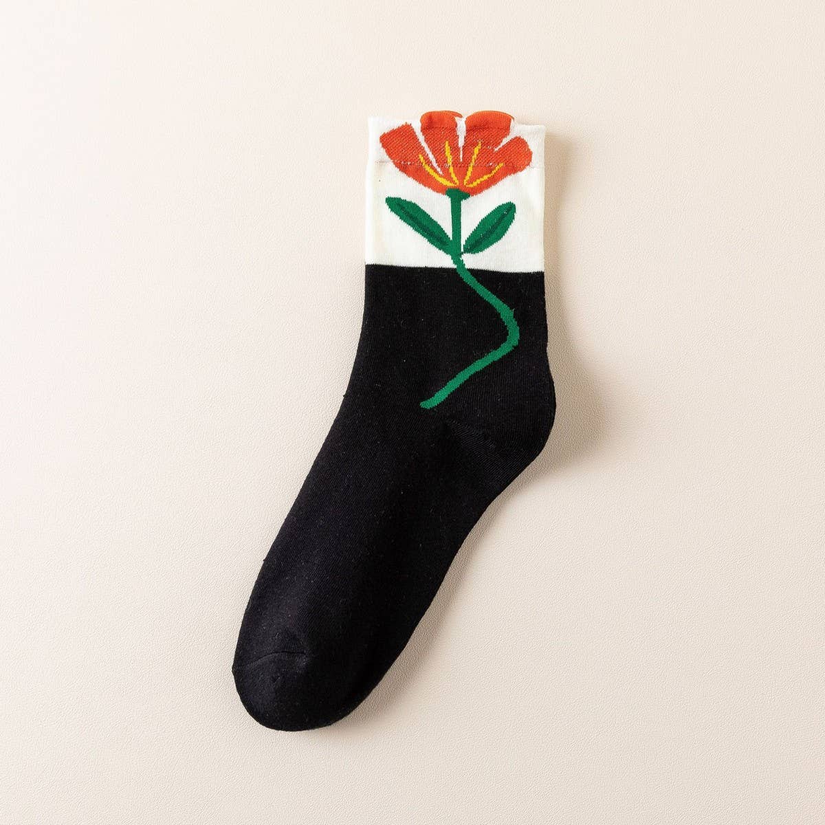 CWMS2503_AUTUMN AND WINTER COTTON BREATHABLE MID-CALF SOCKS