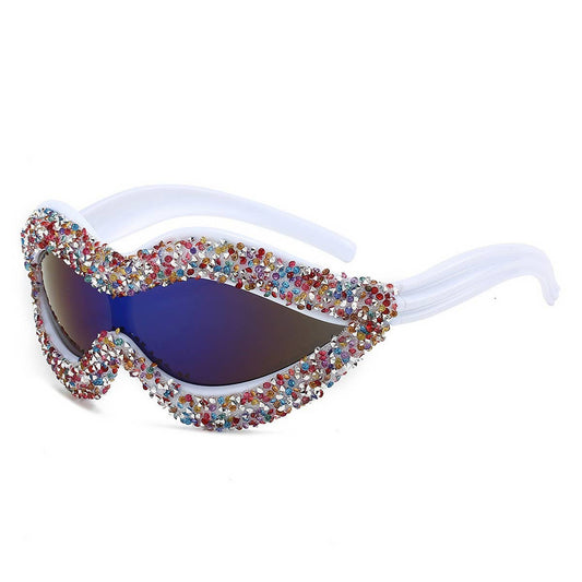 ALIEN ONE-PIECE SEXY LIPS WITH DIAMOND SUNGLASSES_CWASG0838