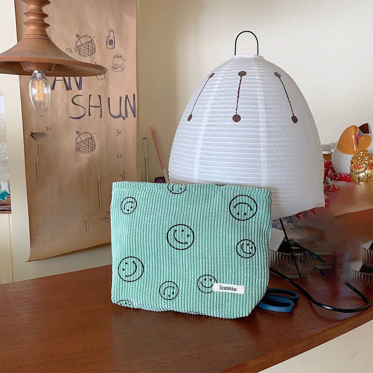 CWAB5805_SIMPLE RETRO COSMETIC BAG/CLUTCH/PENCIL BAG