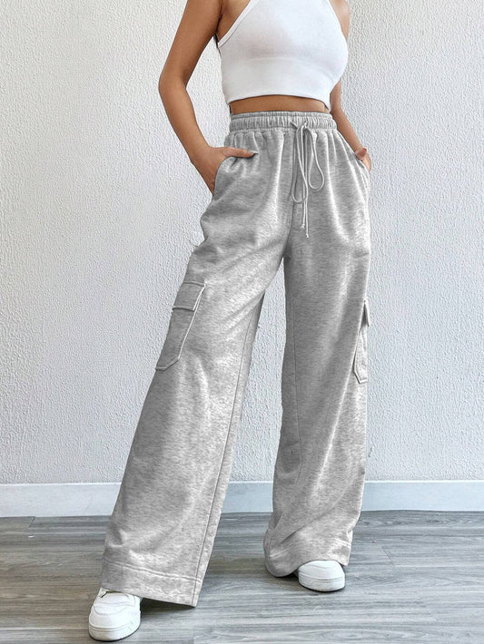 AMERICAN CARGO WIDE LEG SLACKS HIGH WAIST