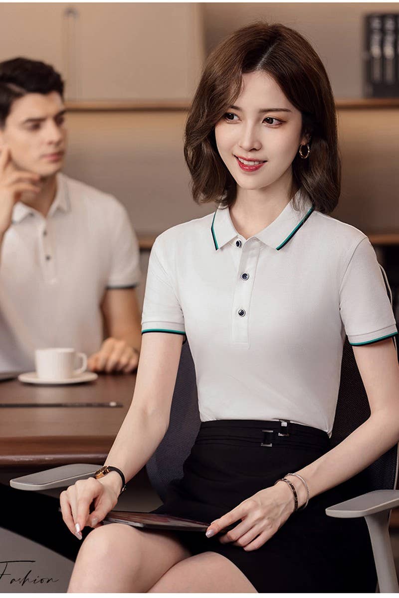 CWTBLS02458_BREATHABLE SHORT SLEEVE CASUAL TEE FOR WOMEN