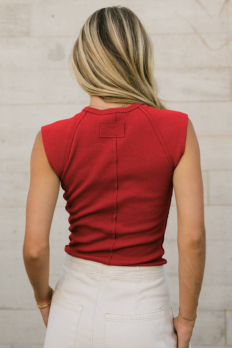 CWTTSL0471_SOLID COLOR ROUND NECK FASHIONABLE SEXY HOT GIRL