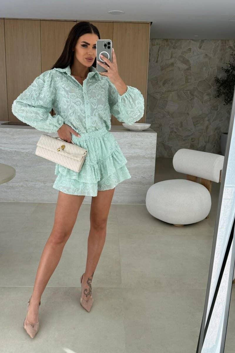 CWSTB1792_LACE CUTOUT CASUAL LONG SLEEVE SET