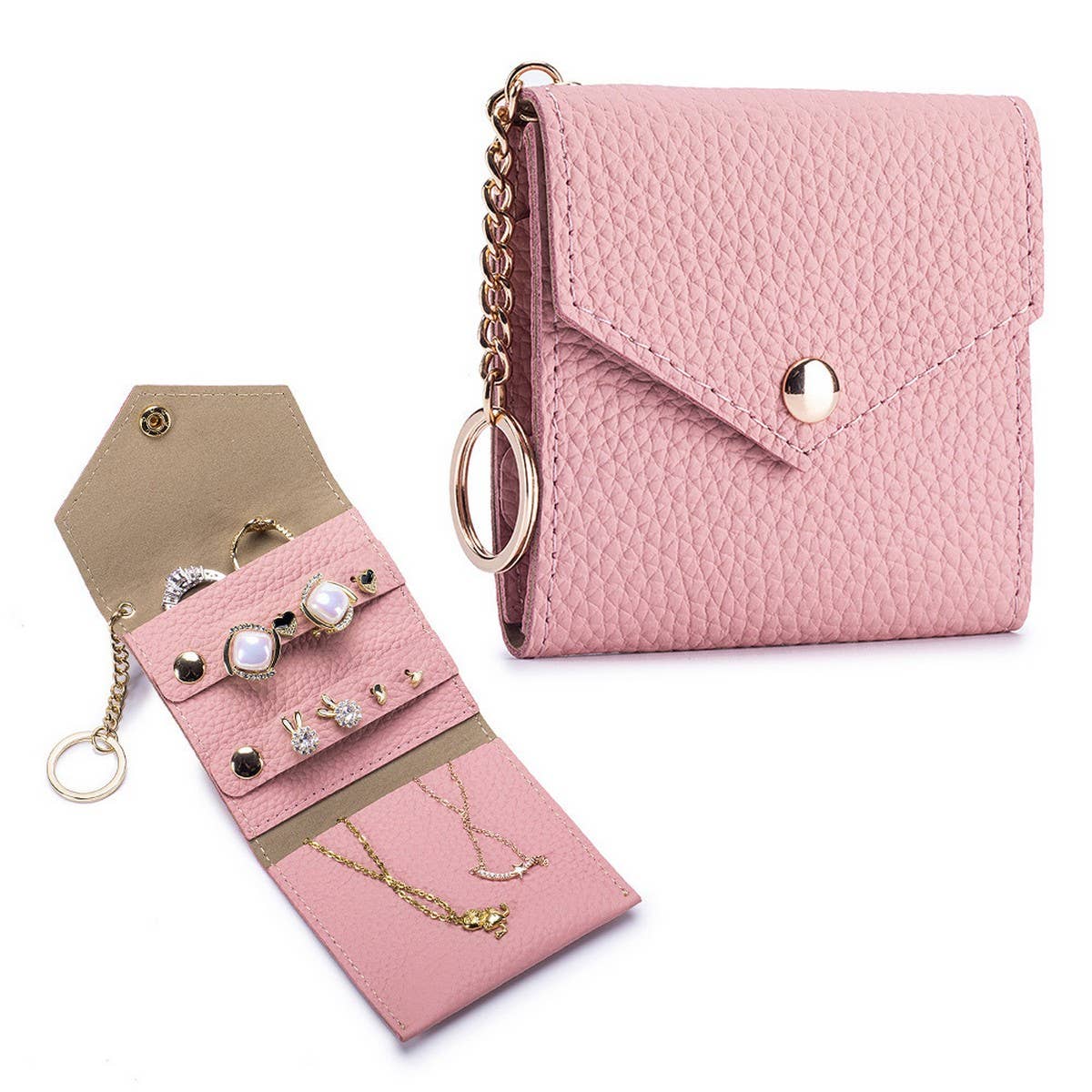 Fashion Leather Jewelry Pouch?Portable Organize_CUAB00378