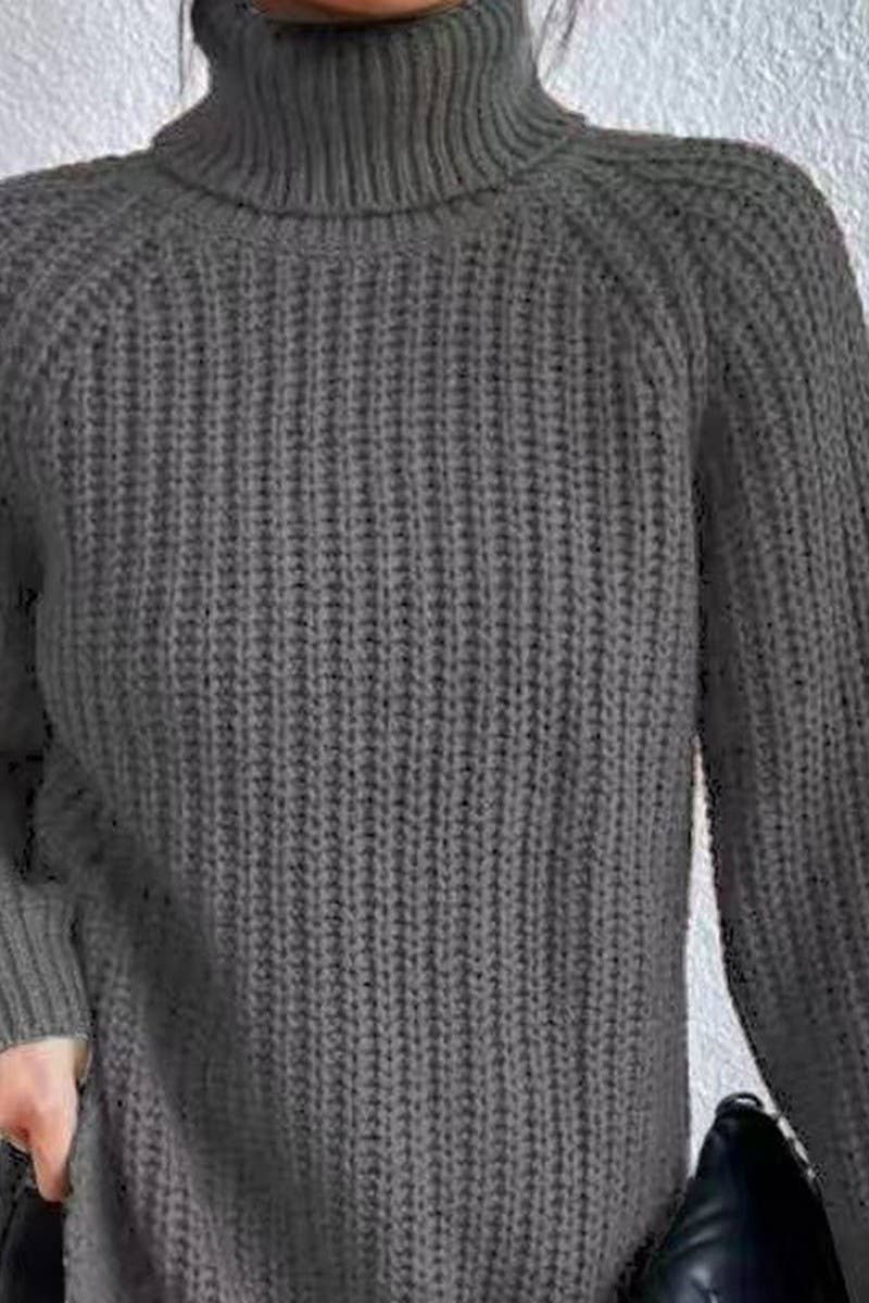 CWOSWL07649_HIGH-NECK MID-LENGTH RAGLAN SLEEVE SWEATER