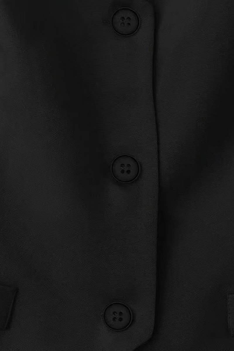 CWTTSL0404_FASHION SOLID COLOR SLIM FIT COMMUTER POCKET VEST