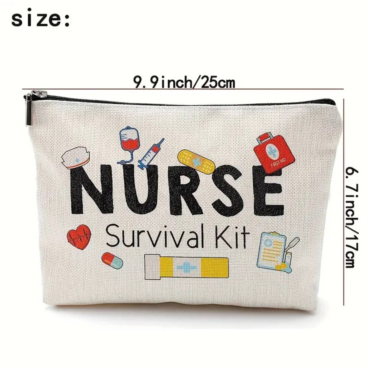WATERPROOF LINEN COSMETIC BAG_CWAB1775
