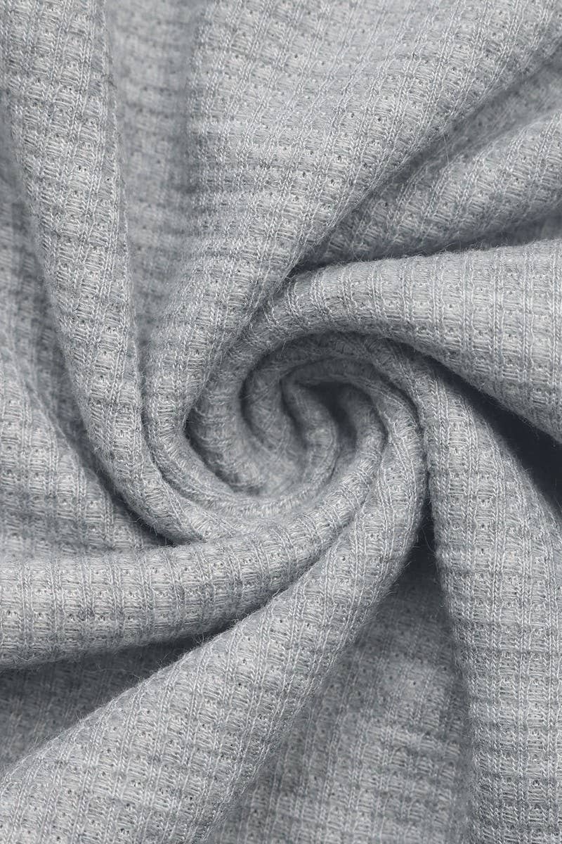 CWOHOL1102_V-NECK SOLID COLOR CASUAL HOODED SWEATSHIRT