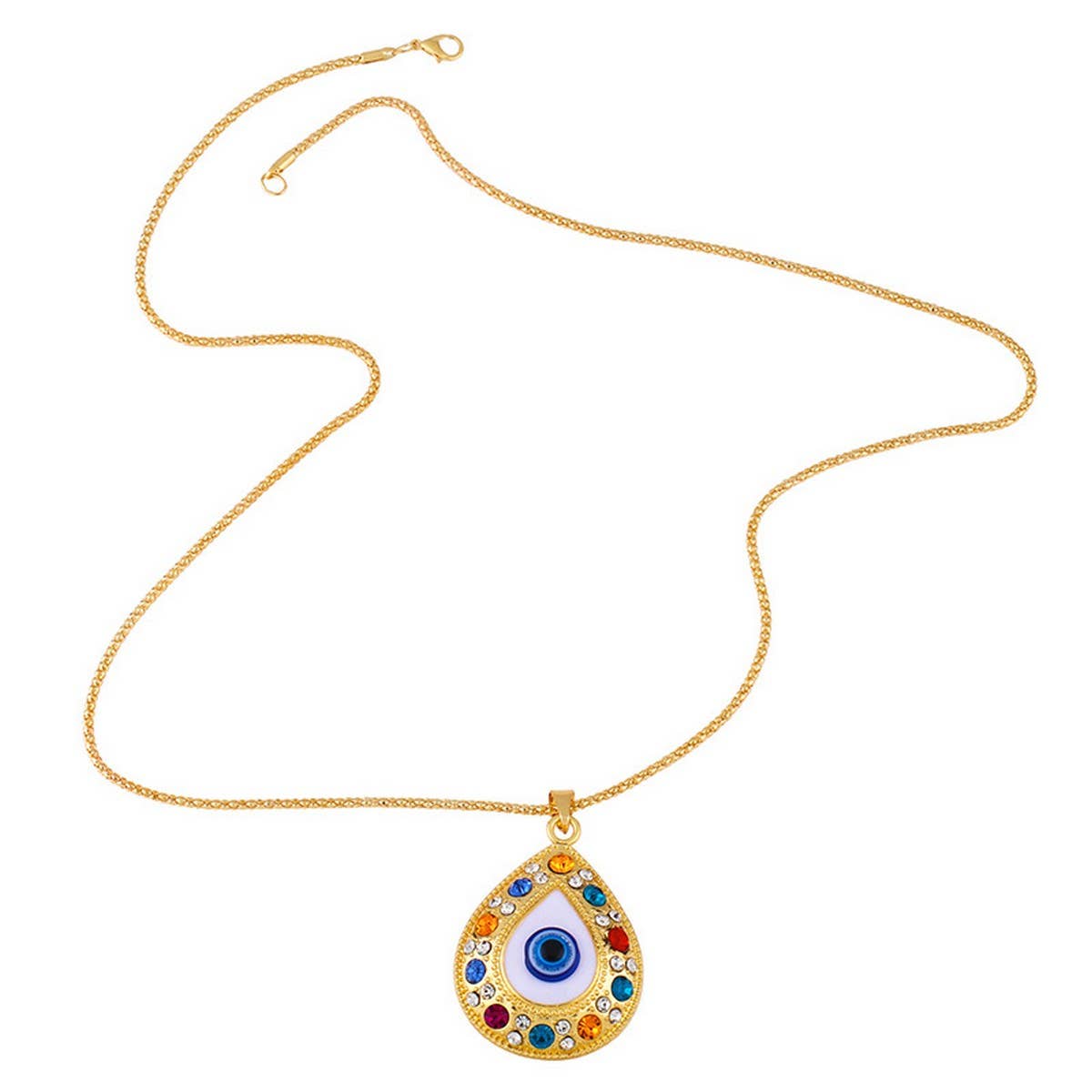 DEVIL'S EYE DIAMOND PENDANT NECKLACE