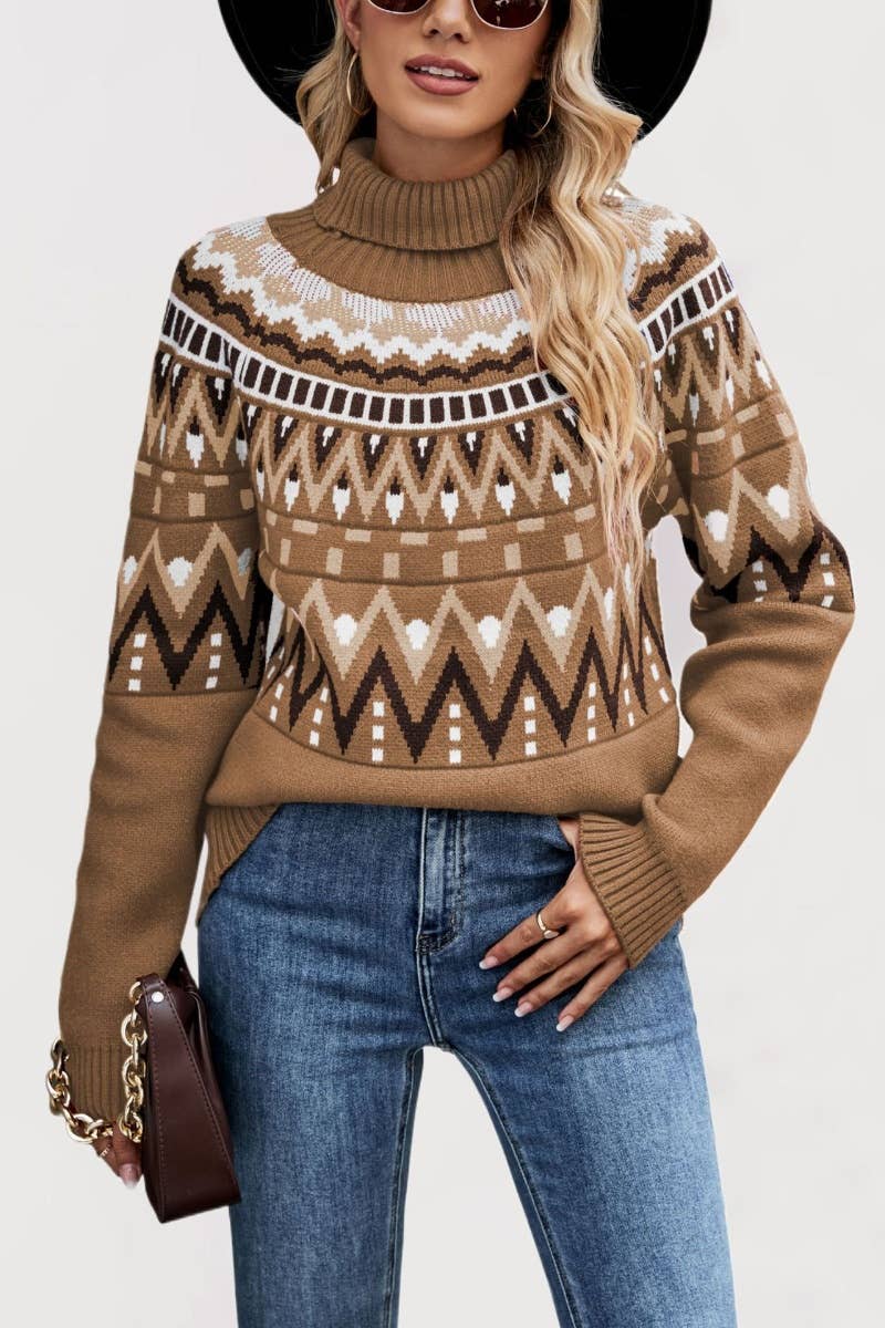 CWOSWL5821_WINTER TURTLENECK SWEATER WITH LONG SLEEVES