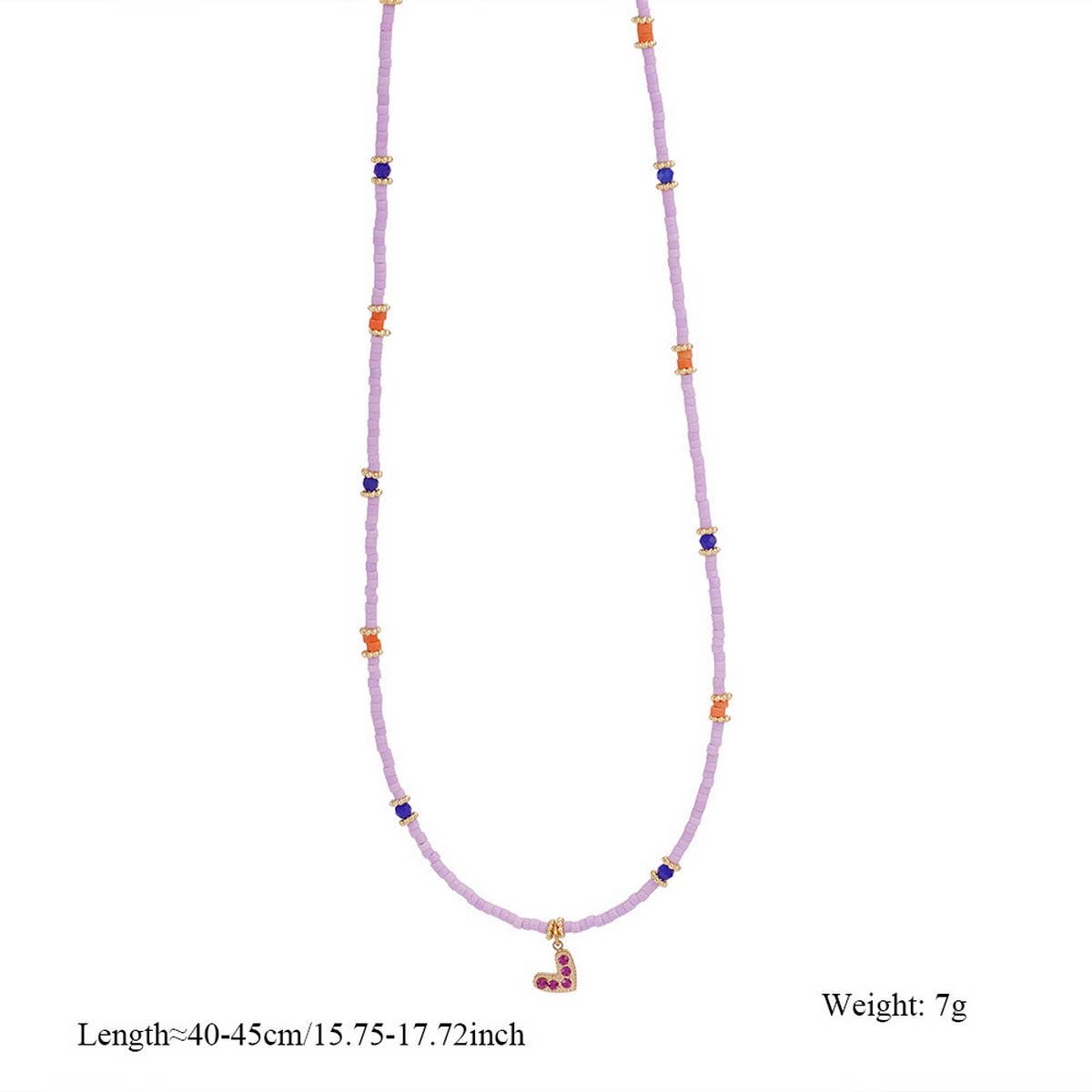 Original Natural Stone Necklace with Steel Pendant_CWMM8832