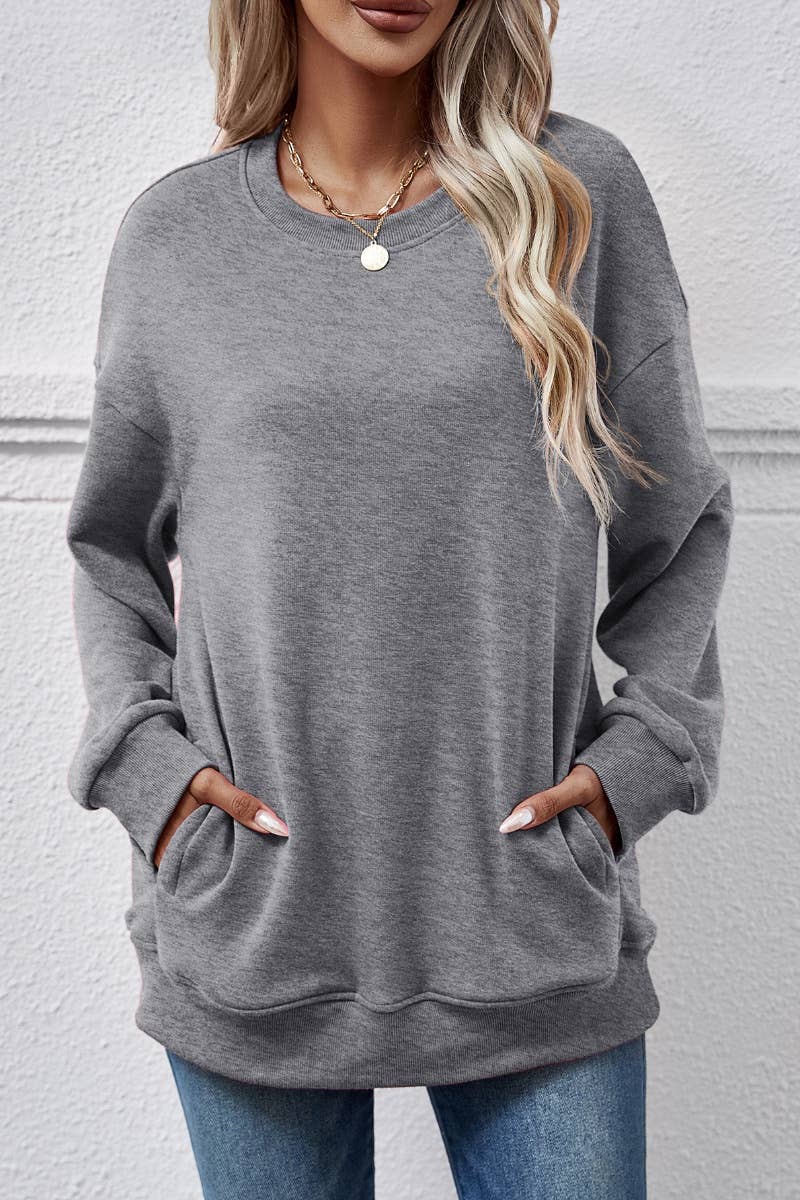 CWOHOL0966_WINTER FLEECE POCKET LONG-SLEEVED HOODIE