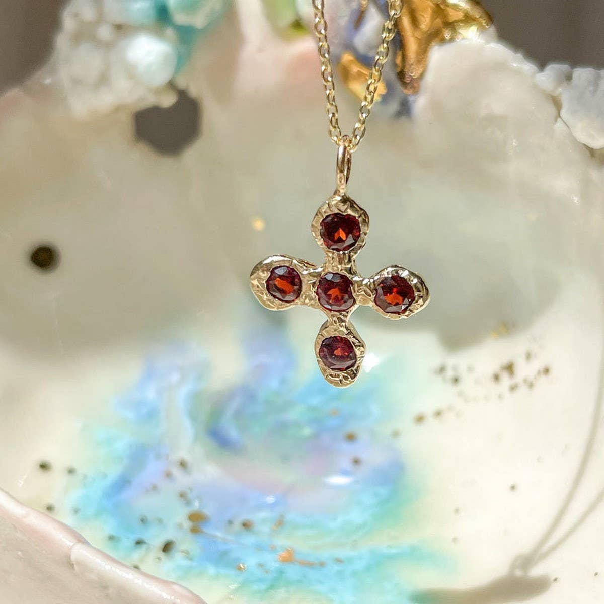 NEW ARRIVAL CROSS VAMPIRE PENDANT NECKLACE