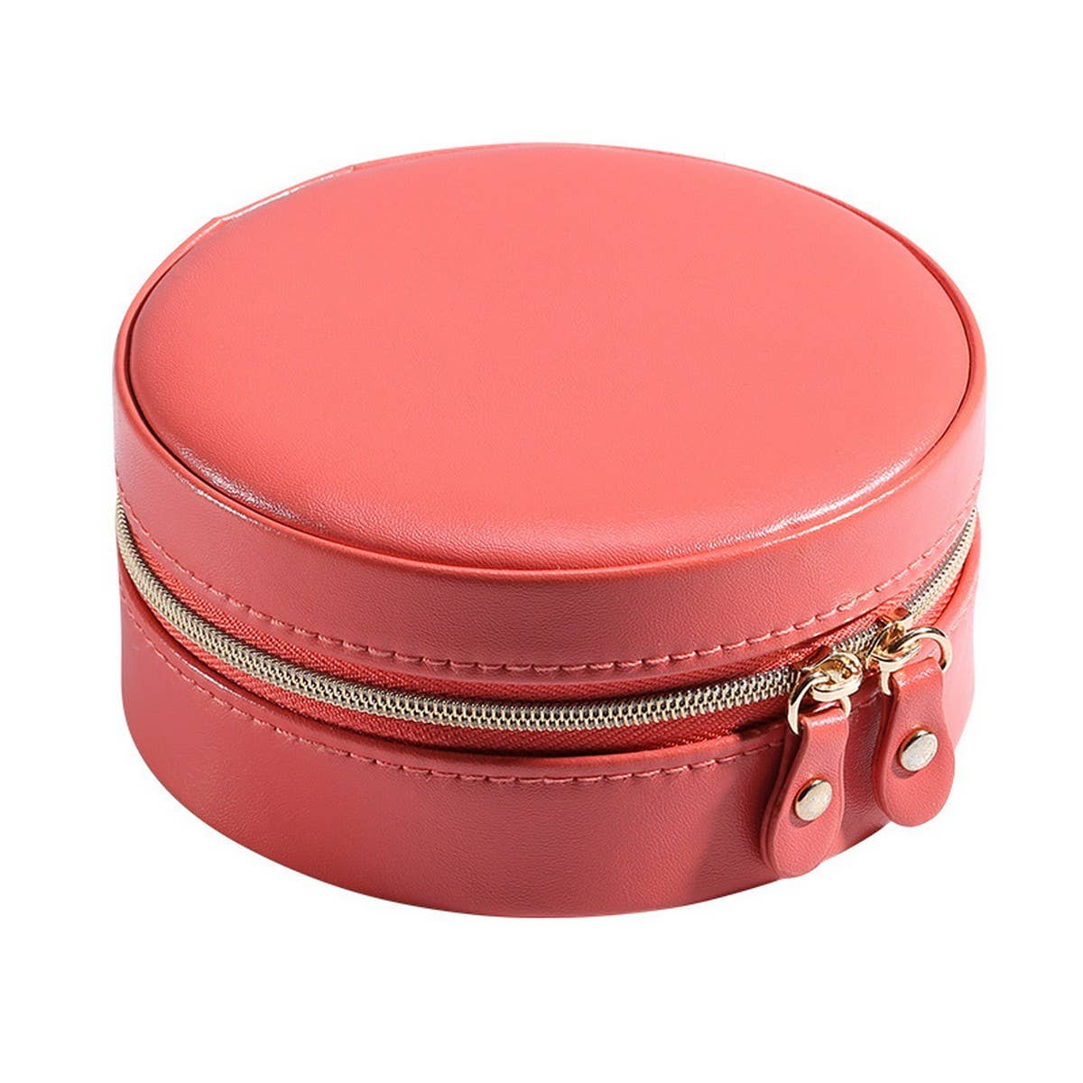 TRAVEL PORTABLE ROUND JEWELRY STORAGE BOX