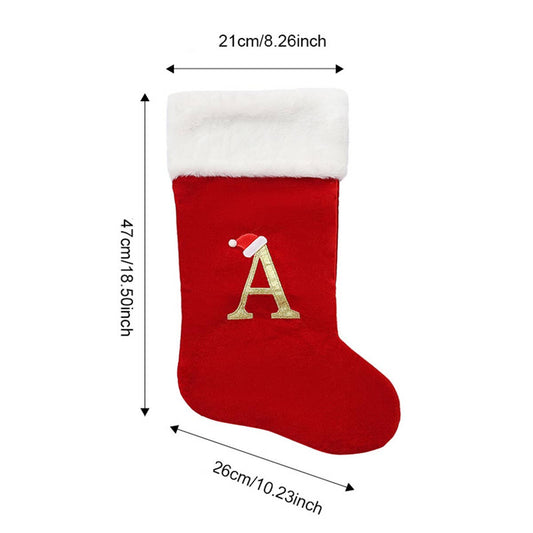CWMM9401_CHRISTMAS TREE LETTER STOCKING DECORATION CHARM