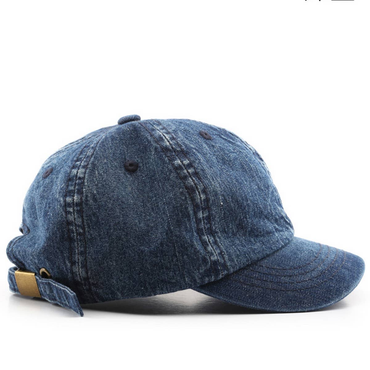 CWAH3206_SOLID COLOR DENIM SUN PROTECTION BASEBALL CAP