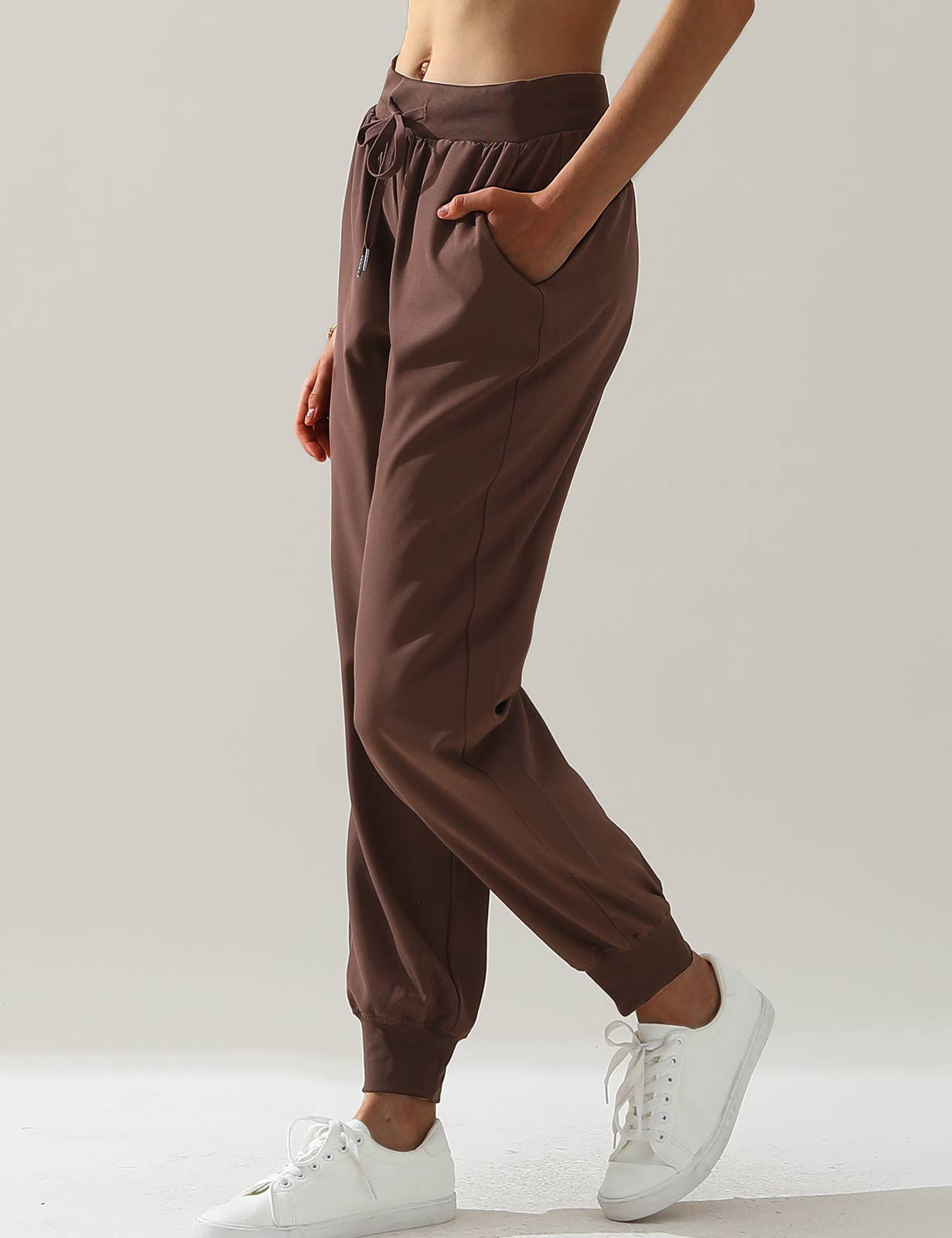 CWBLP423_Elastic Band Waist With Side Pocket Pants