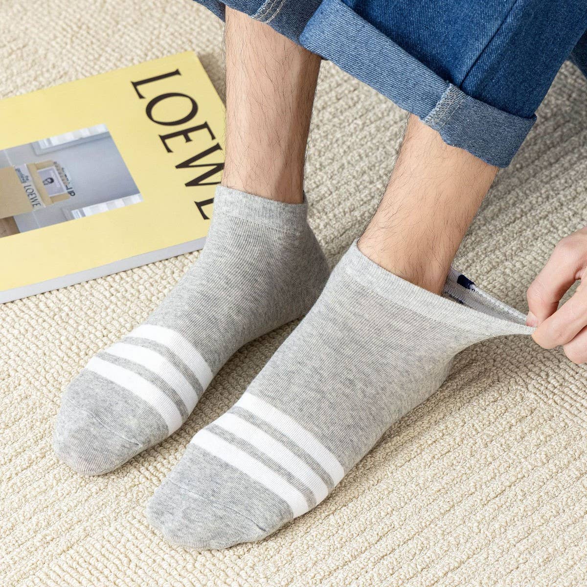 MEN'S CASUAL SPORTS COTTON BREATHABLE SOCKS