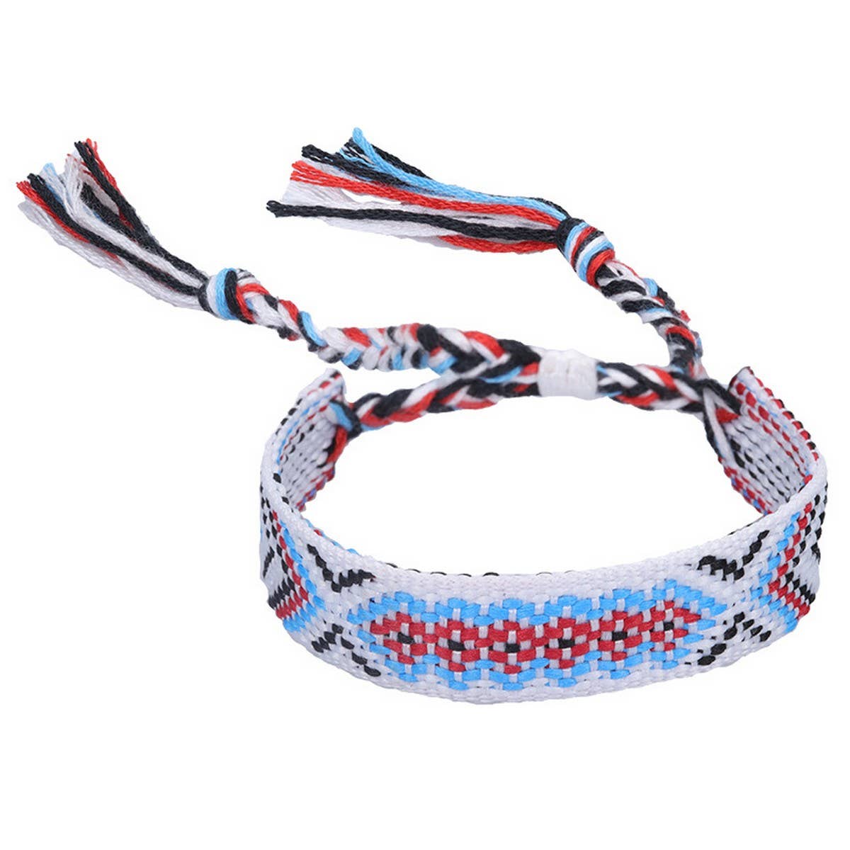 ETHNIC STYLE COLORFUL TASSEL WOVEN BRACELET