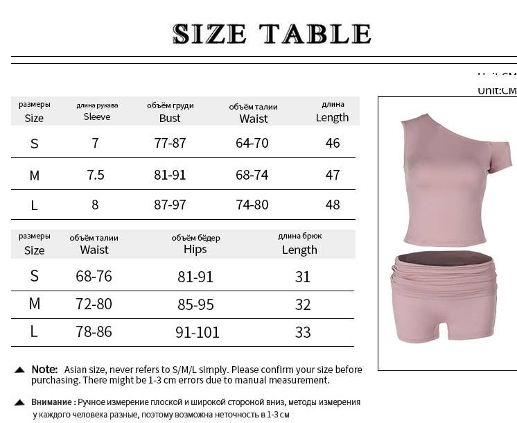 CWSS1110_OFF-SHOULDER RUCHED CROP TOP & SHORTS SET