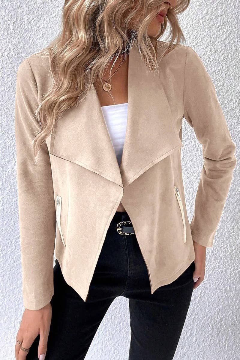 CWOJA0967_FALL VINTAGE LONG-SLEEVED FLEECE JACKET