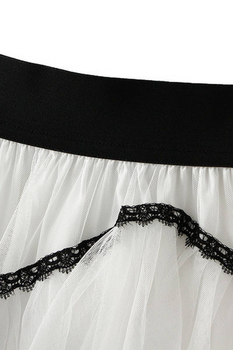 CWBLS0523_LAYERED TULLE CAKE SKIRT WITH FLOWY A-LINE SHAPE