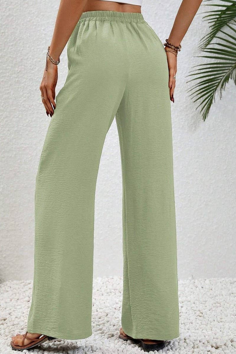 CWBLP1865_SPRING AND SUMMER CASUAL SOLID COLOR MOPPING PANTS
