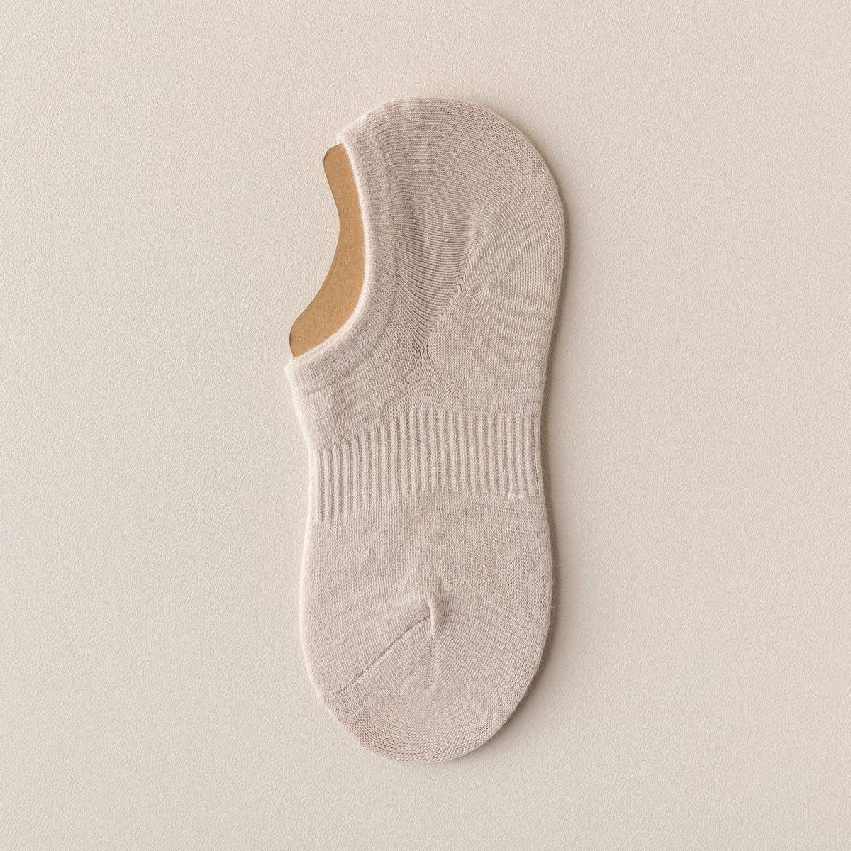WOMEN'S SOLID COLOR SHALLOW INVISIBLE BOAT SOCKS