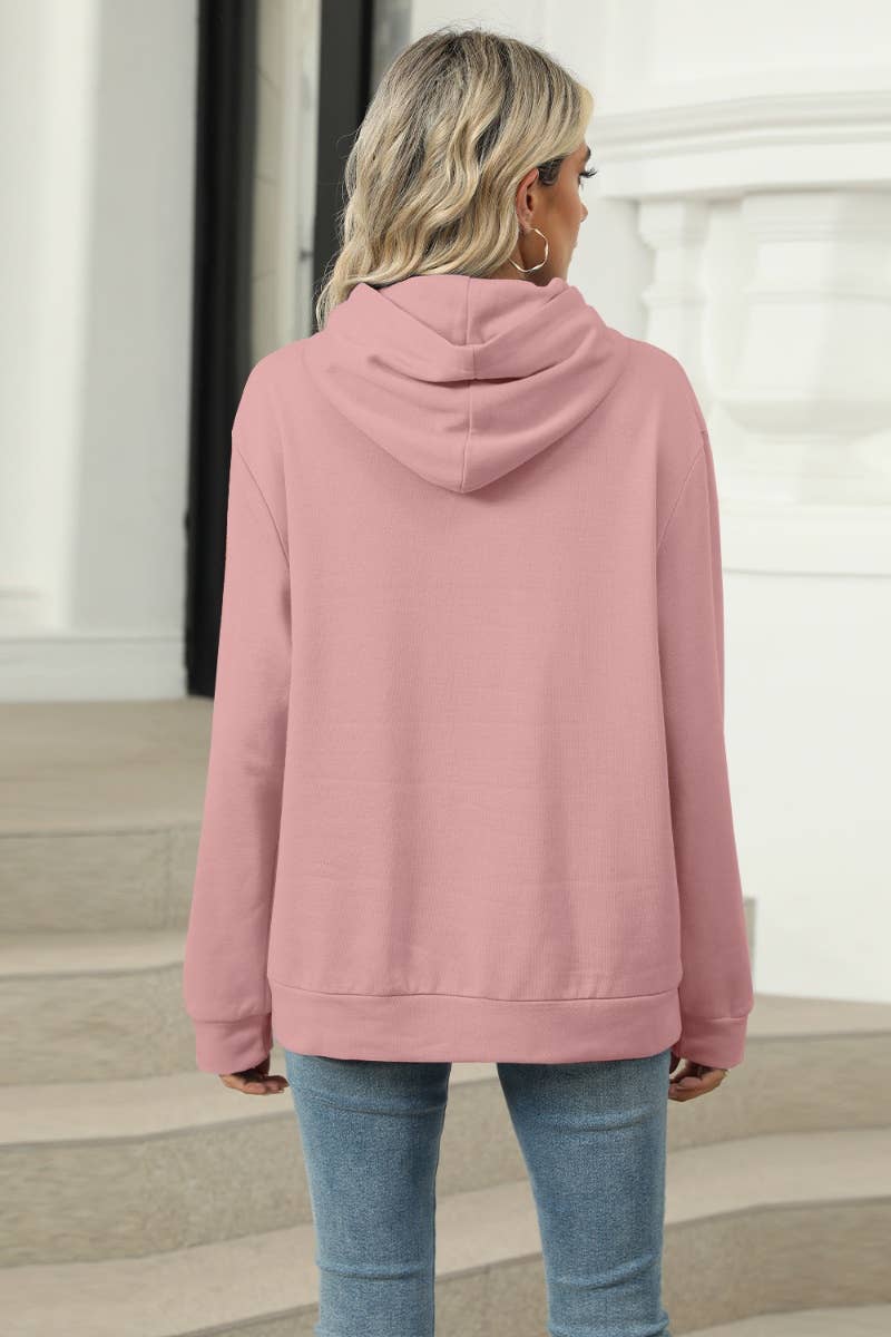 CWOHOL1028_SOLID COLOR HOODED POCKET LONG-SLEEVED HOODIE