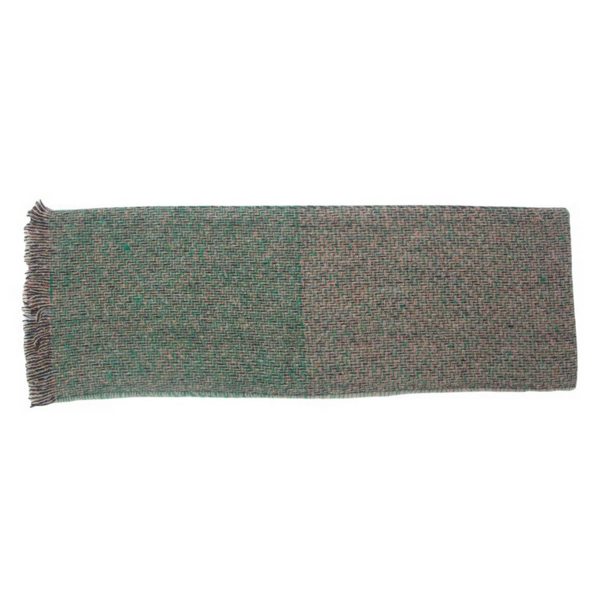 Fringe Patchwork Scarf ? Unisex Winter Shawl Wrap