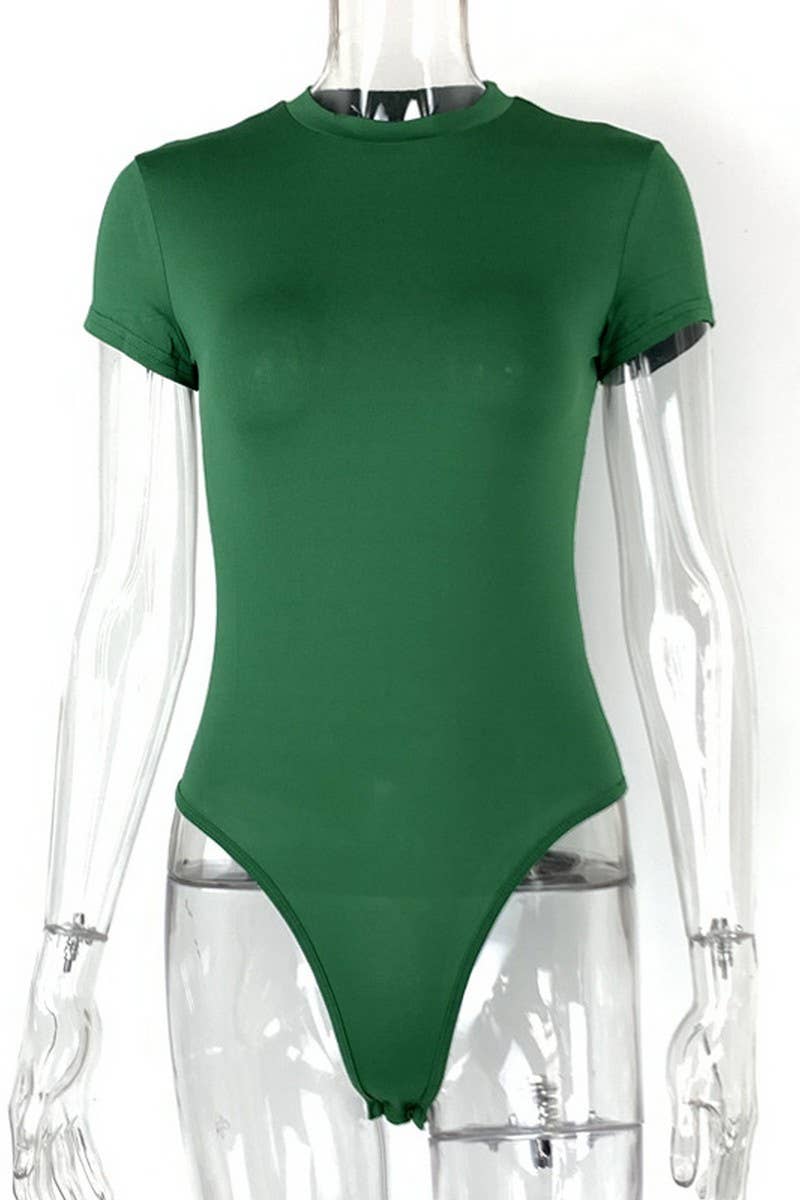 CWSJS1371_SUMMER NEW CASUAL SHORT-SLEEVED TIGHTS