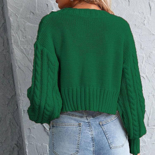 BUTTON SLIM SOLID COLOR TWO-PIECE SET