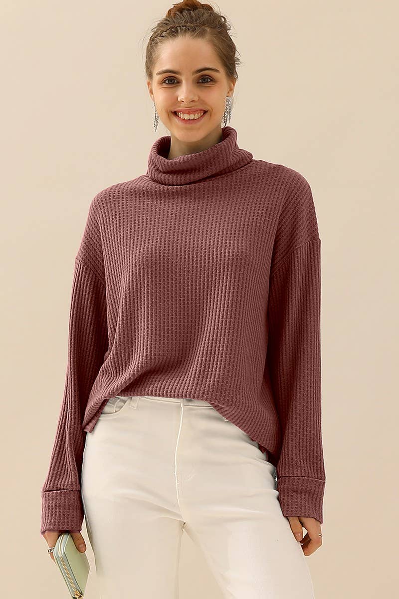 CWTTL1505_TURTLE HIGH NECK SWEATER KNIT TOP