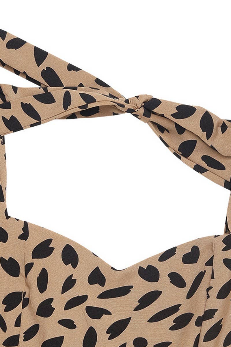 CWDMD3058_LONG SLEEVE LEOPARD PRINT DRESS